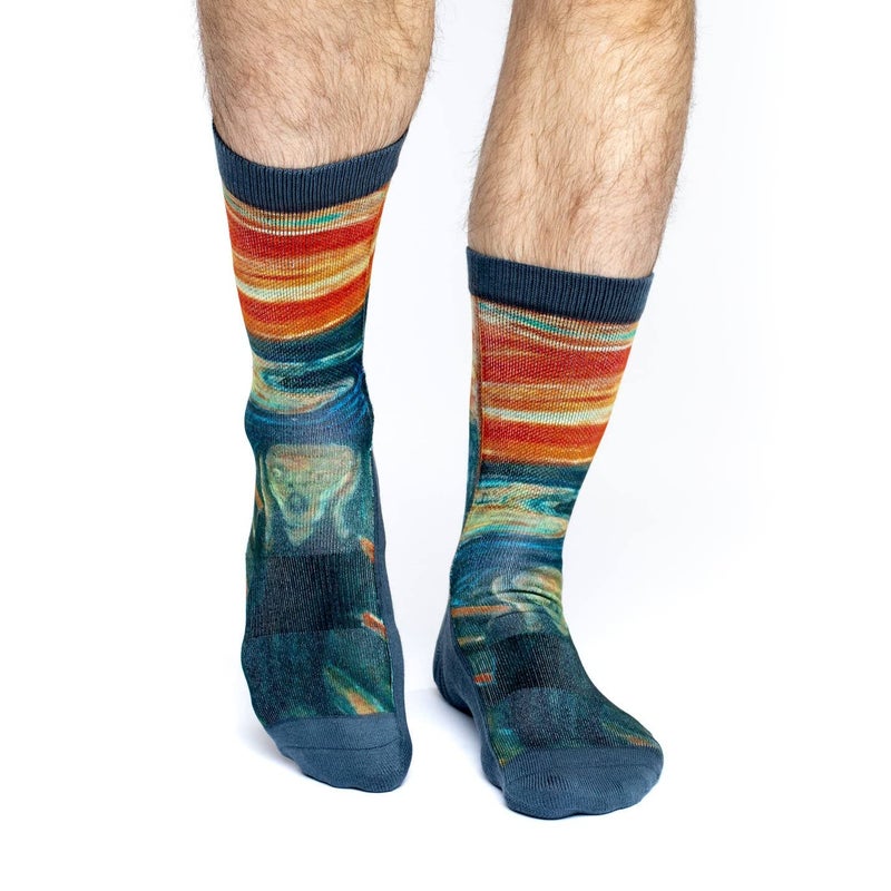 Good Luck Sock Men's The Scream Socks, Adult, Shoe Size 8-13 - Image 3
